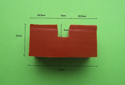 Силиконовые профили для термоножей 25х12мм