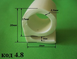 Термостойкий уплотнитель Б-образный