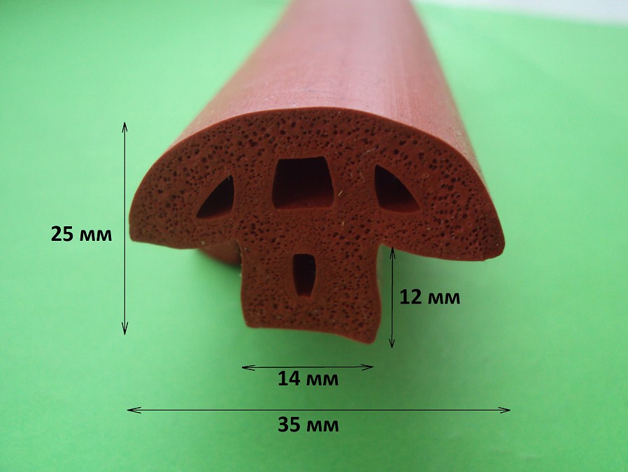 профили из вспененного силикона 