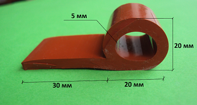 Уплотнитель Для Двери Термокамер 20х30мм