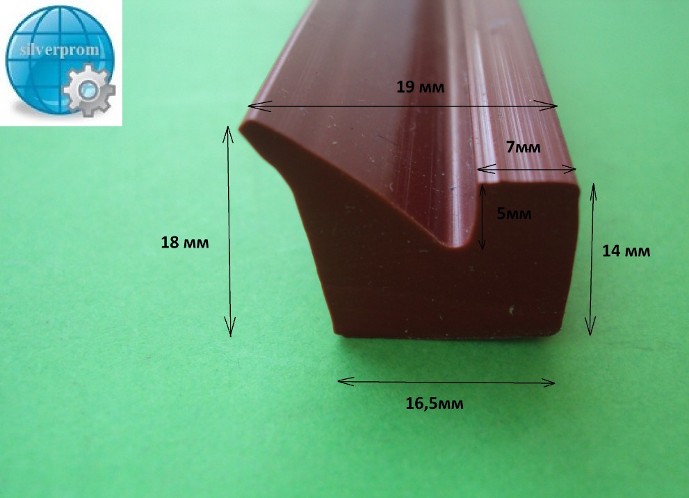 Профиль силиконовый термостойкий 16х18мм