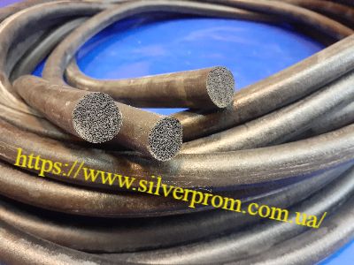 Шнур гумовий пористий 6 мм круглого перерізу