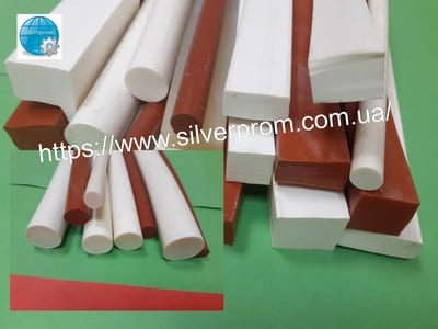 Силиконовые шнуры круглые, квадратные, термостойкие SilverProm