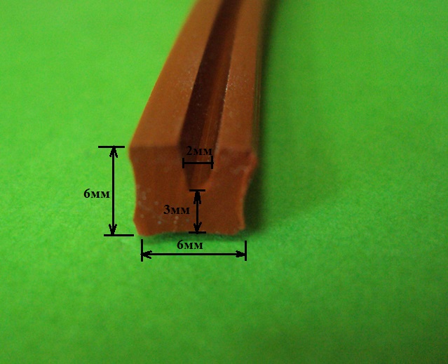  Уплотнитель П-образный силиконовый