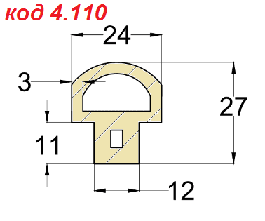 Уплотнители Для Промышленных Печей 12*27  купить 