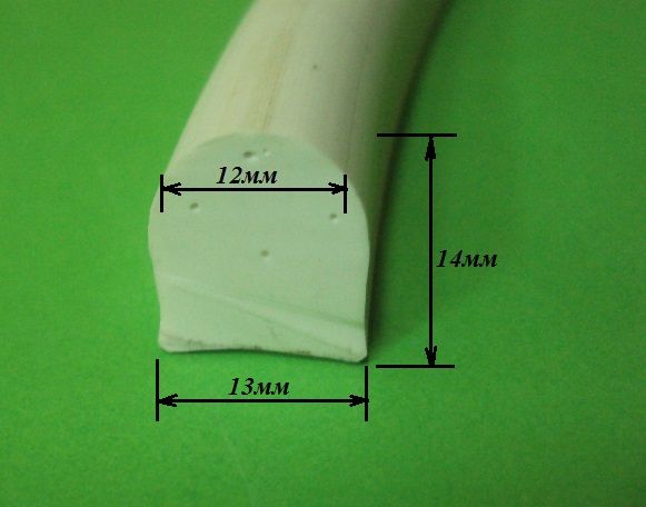 Уплотнитель силиконовый вакуумный 13х14мм