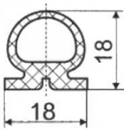 Уплотнитель для печей Revent 18х18мм 