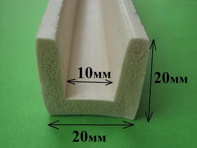 Уплотнитель силиконовый п образный для стекла