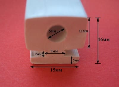 Уплотнитель силиконовый термостойкий ю-образный 