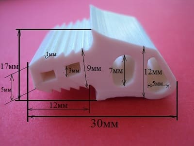 Уплотнительная резина к печам (жаростойкая) 