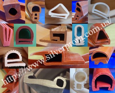 Силіконові профілі для печей Silverprom Ущільнювачі на пекарське обладнання силіконові термостійкі