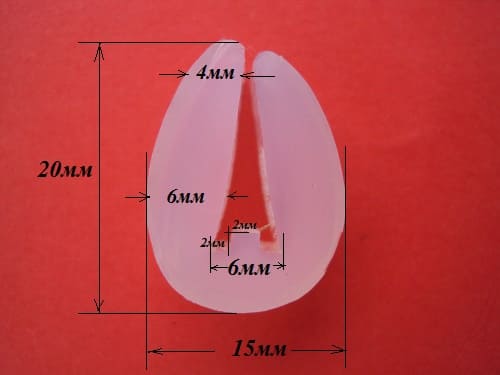 Ущільнювач торцевий П-подібний 20х15 мм