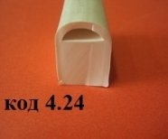 Термостойкий Уплотнитель Для Дверей Печи 14х18мм.163