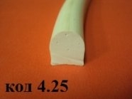 Уплотнитель D-образный Силиконовый 13х14мм Заказать.173