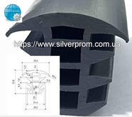 Уплотнитель для модульных зданий 34х39 мм EPDM